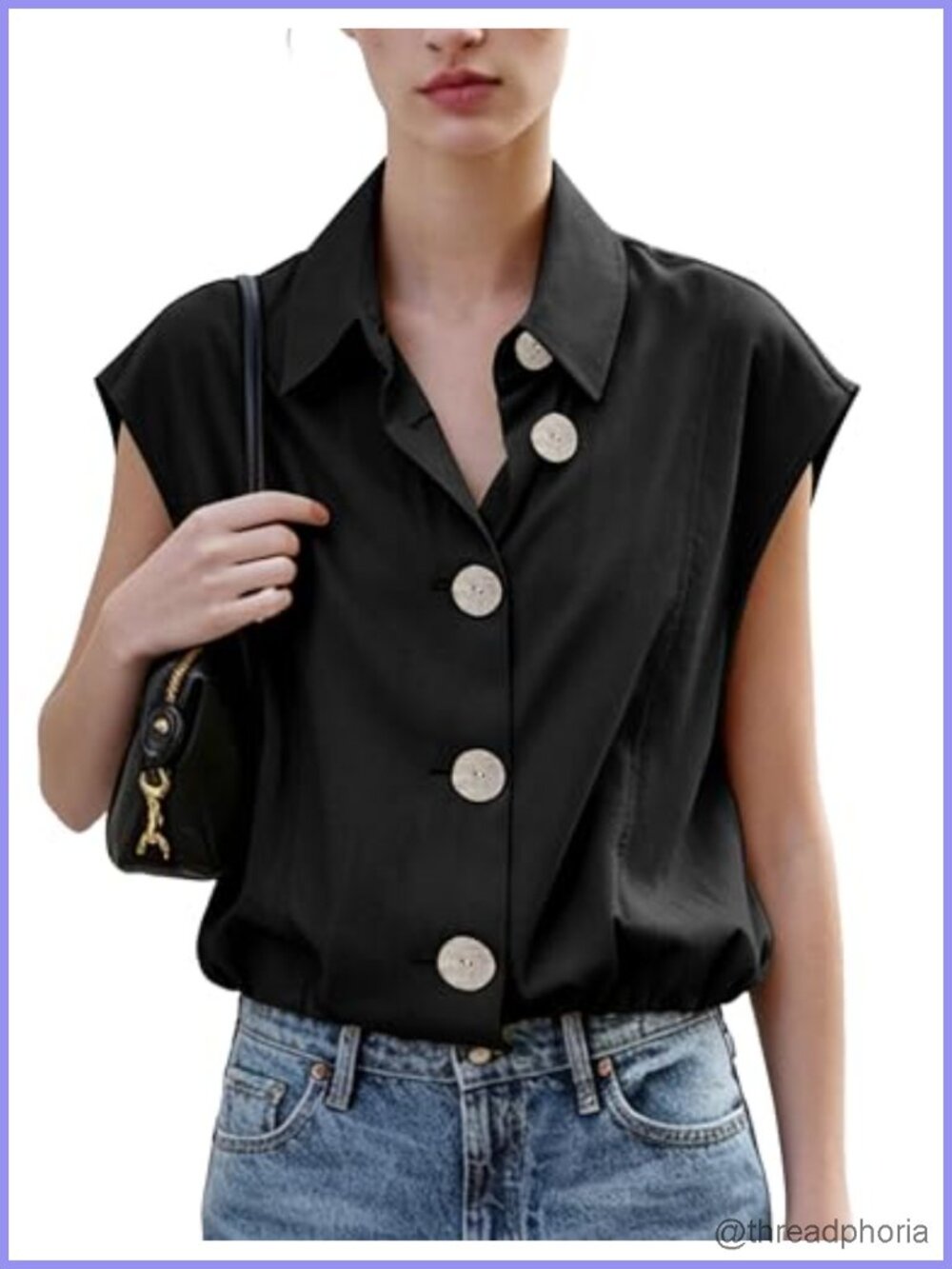 Women's Cotton Vest Top Sleeveless Casual Crop Waistcoat